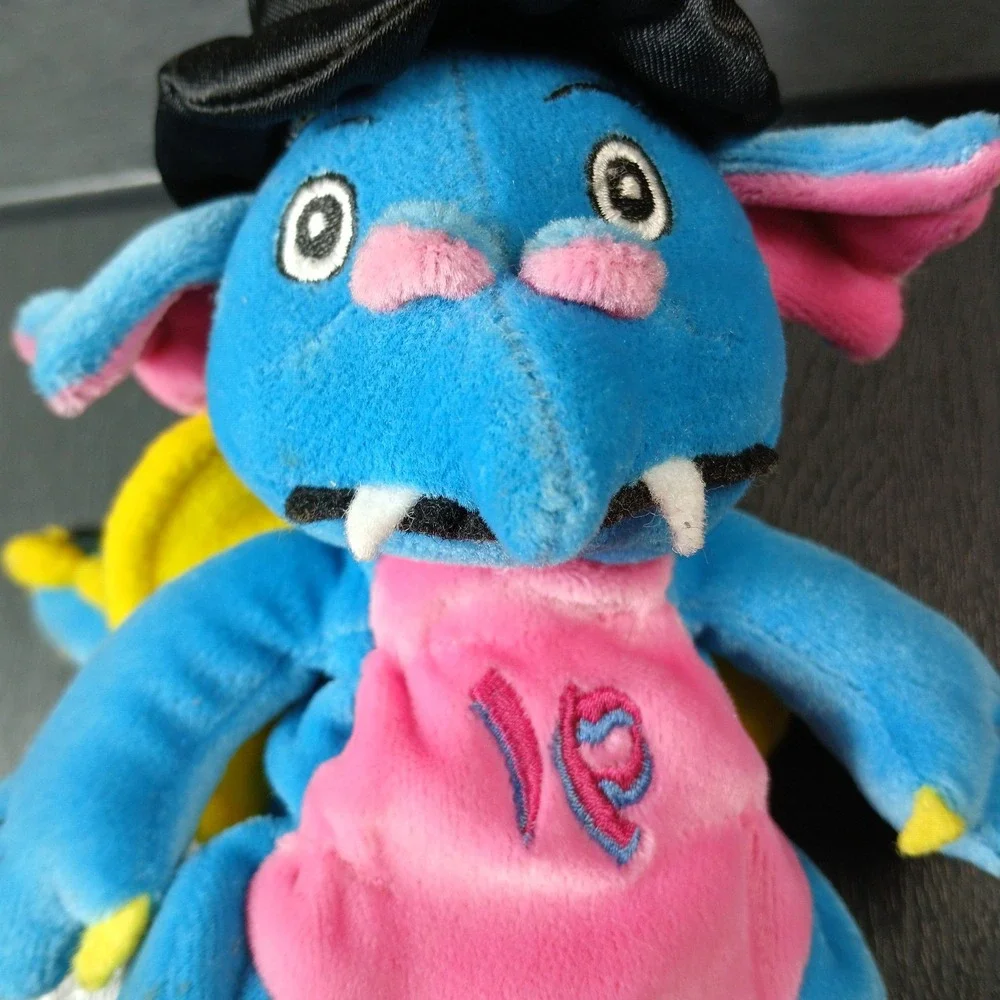 October 1999 Limited Edition Imperial Palace Ippy Mascot Blue Dragon Plush 9 PL4